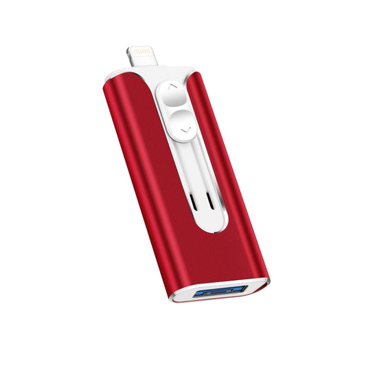 64GB Micro USB + 8 Pin + USB 2.0 3 in 1 Mobile Phone Computer U-Disk(Red) - U Disk & Card Reader by buy2fix | Online Shopping UK | buy2fix