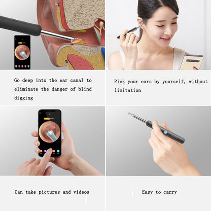 Bebird R1 High-Definition Endoscope Luminous Visual Ear Picking Tool(R1-Moon White) - Ear Care Tools by Bebird | Online Shopping UK | buy2fix