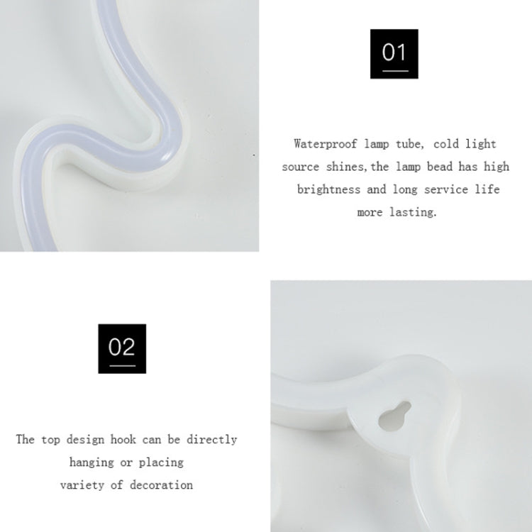 Christmas Decoration Neon Lights Wall-Mounted Ornaments, Spec: Tree-Green Light by buy2fix