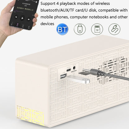 Manovo V1 Desktop White Noise Sleep Aid Speaker Home Alarm Clock Bluetooth Speaker(Gold) - Desktop Speaker by buy2fix | Online Shopping UK | buy2fix