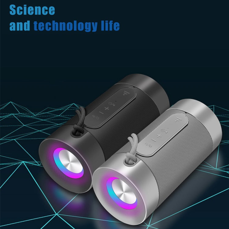 Mini Wireless Bluetooth Speaker Outdoor Subwoofer Portable Card Desktop Audio, Colour: Normal Silver Gray - Desktop Speaker by buy2fix | Online Shopping UK | buy2fix