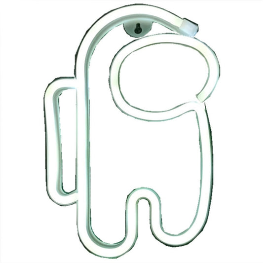 LED Spaceman Neon Modeling Light Room Decoration Lights(Pink+Blue) by buy2fix