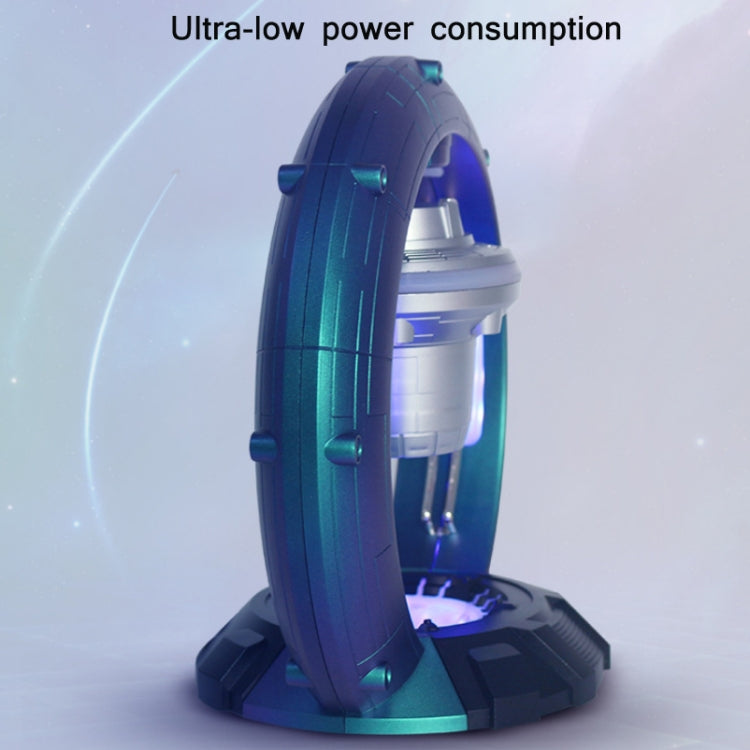 Magnetic Levitation Bluetooth Speaker Space Spacecraft Crafts, US Plug(Blue) - Desktop Speaker by buy2fix | Online Shopping UK | buy2fix