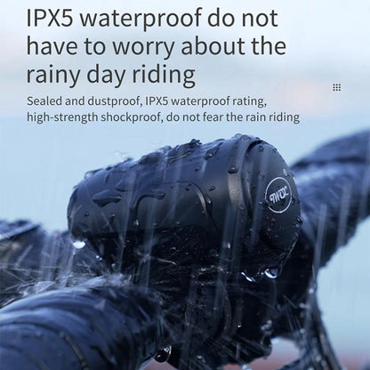 CYCLINGBOX BG-1903 Bike Alarm Anti-Theft Electric Horn 125dB USB Charging Bell(Black) by CYCLINGBOX