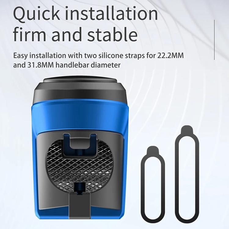 CYCLINGBOX BG-1903 Bike Alarm Anti-Theft Electric Horn 125dB USB Charging Bell(Black) by CYCLINGBOX