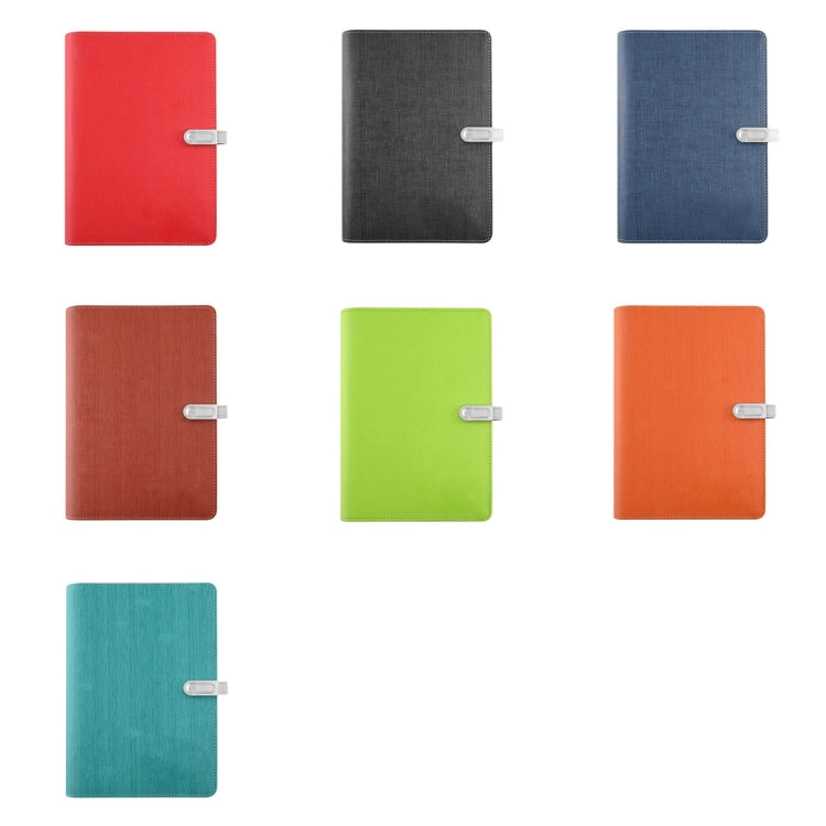 A5 Three-Dimensional Leather Pattern Notebook Set With 16GB U Disk, Specification: U Disk Style(Light Green) - Notebooks by buy2fix | Online Shopping UK | buy2fix