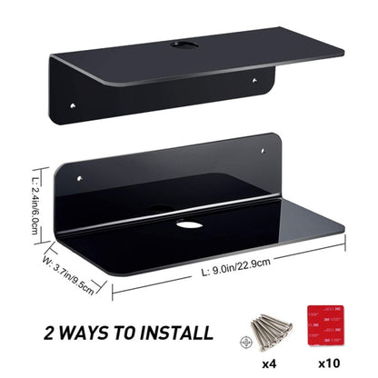 2pcs /Set Household Speaker Wall Bracket Surveillance Camera Bracket(Black) - Speaker Bracket by buy2fix | Online Shopping UK | buy2fix