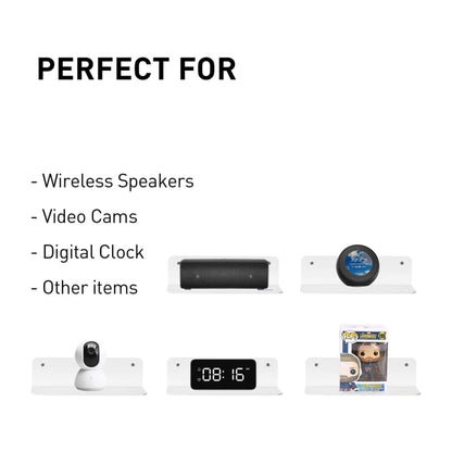 2pcs /Set Household Speaker Wall Bracket Surveillance Camera Bracket(White) - Speaker Bracket by buy2fix | Online Shopping UK | buy2fix