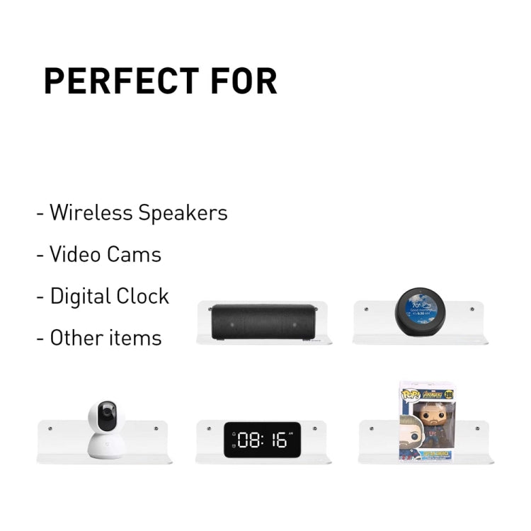 2pcs /Set Household Speaker Wall Bracket Surveillance Camera Bracket(Black) - Speaker Bracket by buy2fix | Online Shopping UK | buy2fix