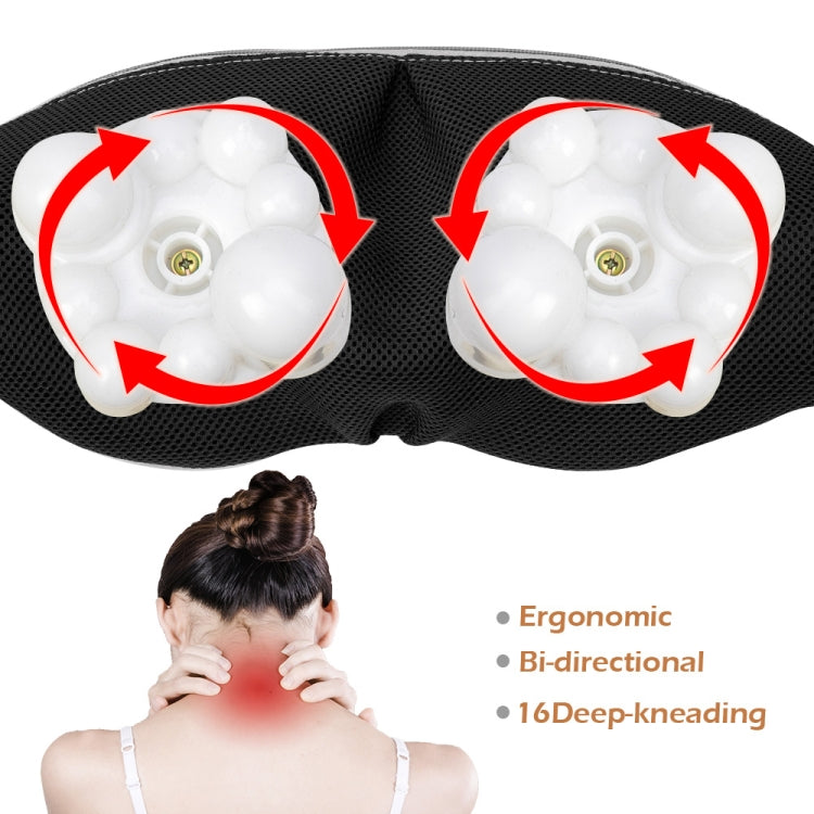 6 Keys Kneading Massage Shawl Cervical Massager, Specification: US Plug(Black) - Massage & Relaxation by buy2fix | Online Shopping UK | buy2fix