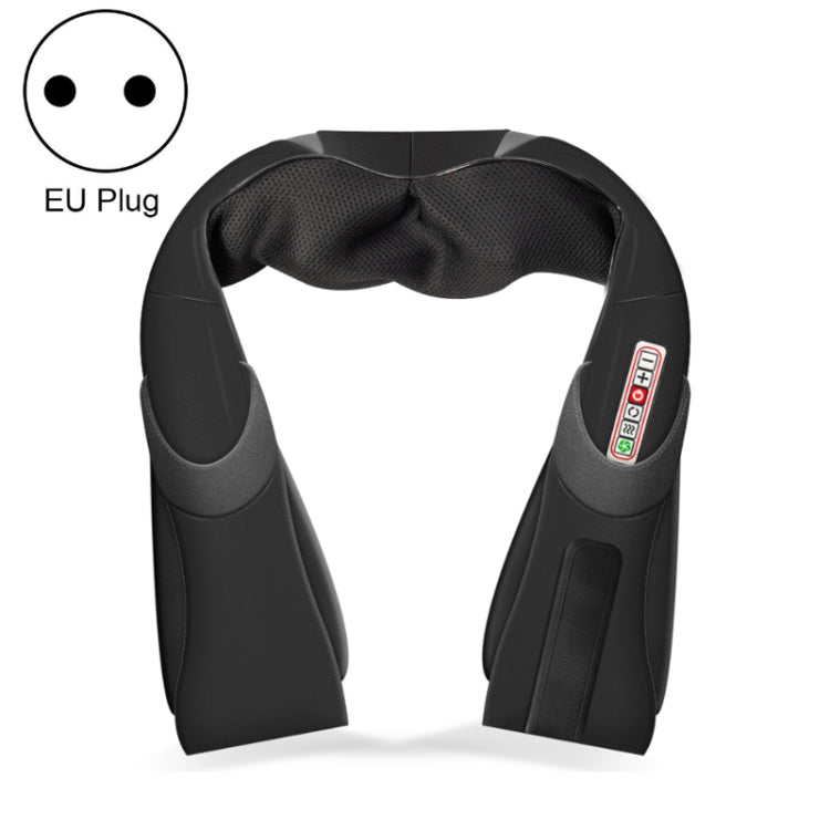 6 Keys Kneading Massage Shawl Cervical Massager, Specification: EU Plug(Black) - Massage & Relaxation by buy2fix | Online Shopping UK | buy2fix