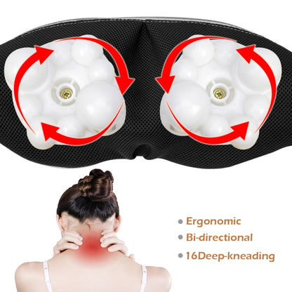 6 Keys Kneading Massage Shawl Cervical Massager, Specification: EU Plug(Beige) - Massage & Relaxation by buy2fix | Online Shopping UK | buy2fix