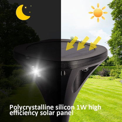 TS-S5206 4 LED Four-Sided Luminous Solar Lawn Lamp Ground Plug Light, Color temperature: Colorful Gradient - Solar Lights by buy2fix | Online Shopping UK | buy2fix