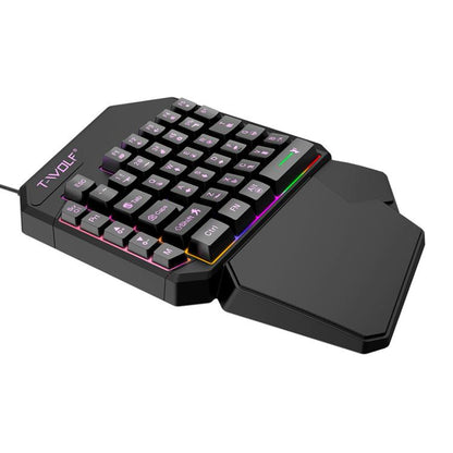 T-WOLF Mobile Gaming One-Handed Keyboard，Specification： T19 Keyboard by T-WOLF