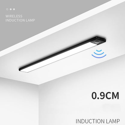 Intelligent Automatic Human Body Induction Wireless LED Lamp 40cm(Silver + Neutral Light) - Sensor LED Lights by buy2fix | Online Shopping UK | buy2fix
