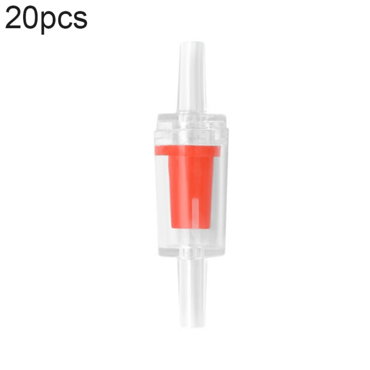 20 PCS Fish Tank Oxygen Pump Trachea Check Valve, Specification: 4mm (Red) - Air Pumps by buy2fix | Online Shopping UK | buy2fix