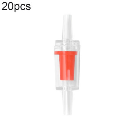 20 PCS Fish Tank Oxygen Pump Trachea Check Valve, Specification: 4mm (Red) - Air Pumps by buy2fix | Online Shopping UK | buy2fix
