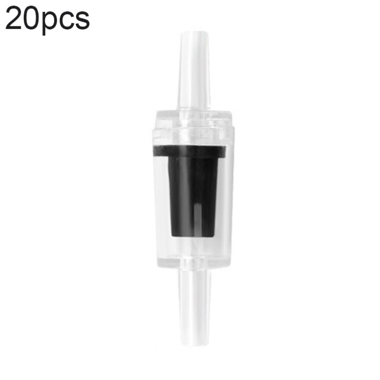 20 PCS Fish Tank Oxygen Pump Trachea Check Valve, Specification: 4mm (Black) - Air Pumps by buy2fix | Online Shopping UK | buy2fix