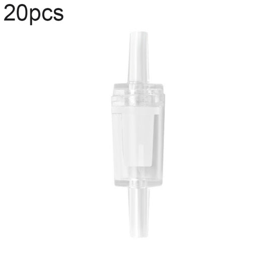20 PCS Fish Tank Oxygen Pump Trachea Check Valve, Specification: 4mm (White) - Air Pumps by buy2fix | Online Shopping UK | buy2fix