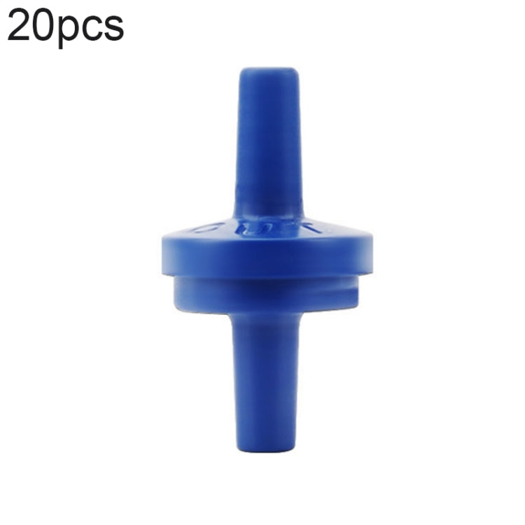 20 PCS Fish Tank Oxygen Pump Trachea Check Valve, Specification: 4mm (Blue) - Air Pumps by buy2fix | Online Shopping UK | buy2fix