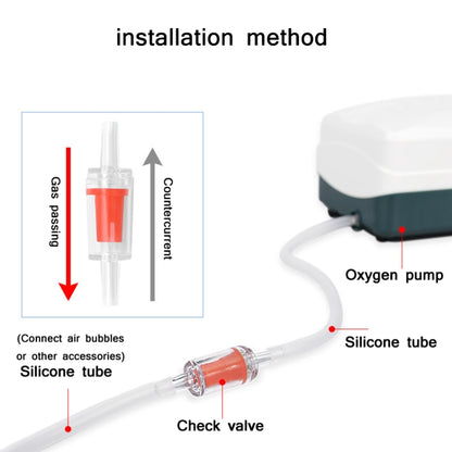 20 PCS Fish Tank Oxygen Pump Trachea Check Valve, Specification: 4mm (Blue) - Air Pumps by buy2fix | Online Shopping UK | buy2fix