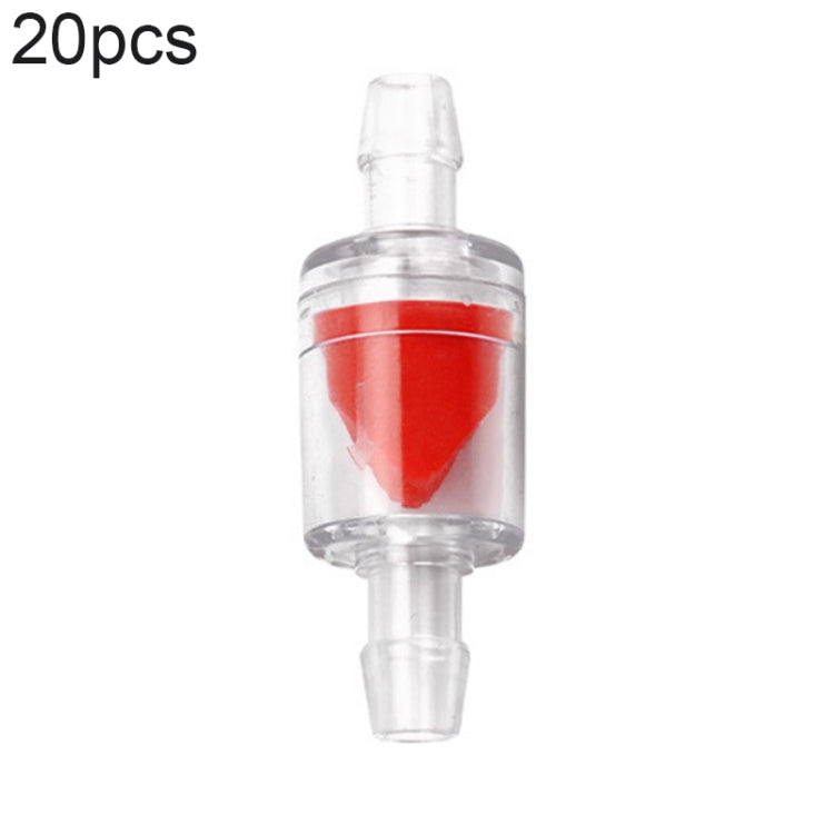 20 PCS Fish Tank Oxygen Pump Trachea Check Valve, Specification: 8mm (Red) - Air Pumps by buy2fix | Online Shopping UK | buy2fix