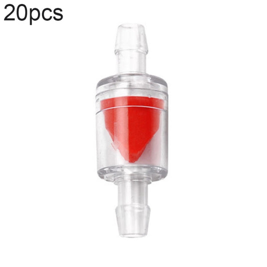 20 PCS Fish Tank Oxygen Pump Trachea Check Valve, Specification: 8mm (Red) - Air Pumps by buy2fix | Online Shopping UK | buy2fix