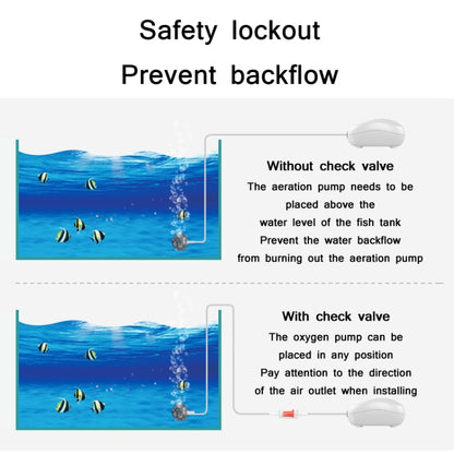 20 PCS Fish Tank Oxygen Pump Trachea Check Valve, Specification: 12mm (White) - Air Pumps by buy2fix | Online Shopping UK | buy2fix