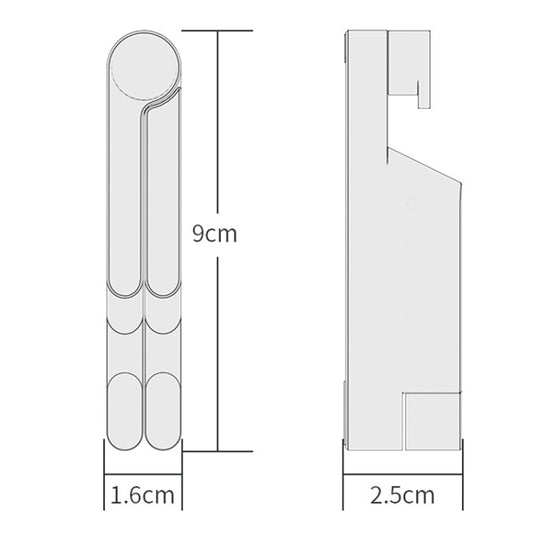 Aluminum Alloy Folding Mobile Phone Stand Tablet Computer Stand(Black) by buy2fix