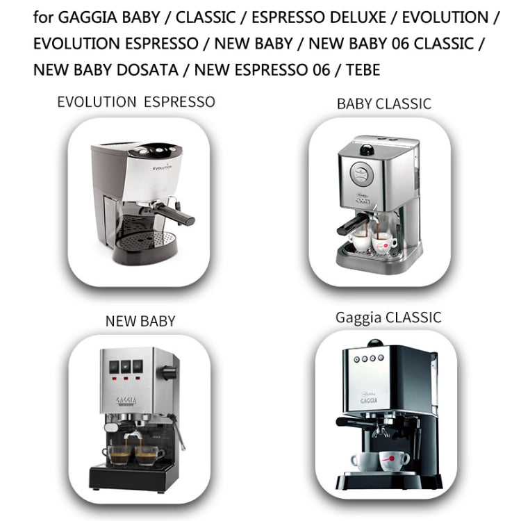 JJY7411 Stainless Steel Coffee Machine Handle For GAGGIA , Style: Black Rosewood Without Button - Coffee Machine Parts by buy2fix | Online Shopping UK | buy2fix