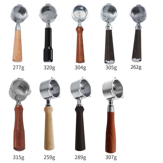 Zinc Alloy Coffee Machine Bottomless Handle For DeLonghi, Style: Beech Flat Button - Coffee Machine Parts by buy2fix | Online Shopping UK | buy2fix