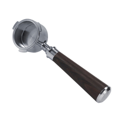 Zinc Alloy Coffee Machine Bottomless Handle For DeLonghi, Style: Black Rosewood Convex Button - Coffee Machine Parts by buy2fix | Online Shopping UK | buy2fix