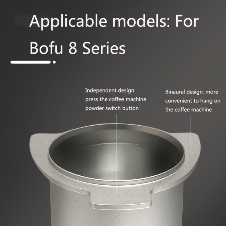 GT-1 Alloy Coffee Powder Receiving Cup For Bofu 8 Series(Silver) - Coffee Machine Parts by buy2fix | Online Shopping UK | buy2fix