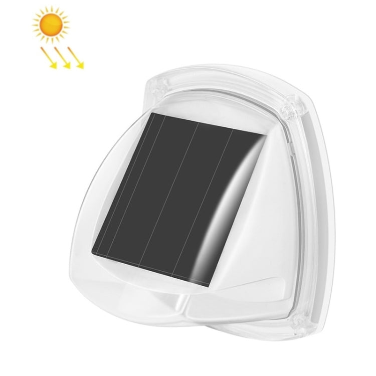 8 LED Outdoor Solar Courtyard Waterproof Wall Light(White Light) - Solar Lights by buy2fix | Online Shopping UK | buy2fix