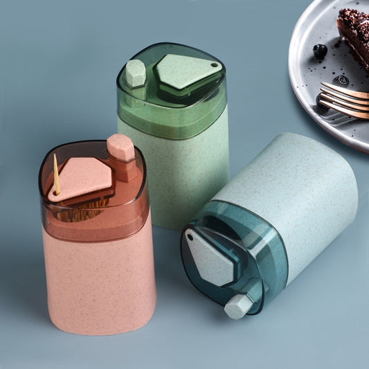 MS-263 Press Toothpick Box Kitchen Gadget(Wheat Green) by buy2fix