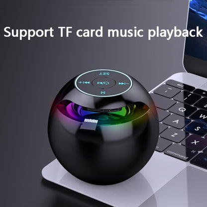 ZXL-G90 Portable Colorful Ball Bluetooth Speaker, Style: Sensor Version (White) - Desktop Speaker by buy2fix | Online Shopping UK | buy2fix