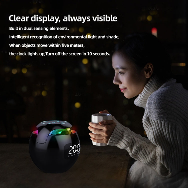 ZXL-G90 Portable Colorful Ball Bluetooth Speaker, Style: Sensor Version (White) - Desktop Speaker by buy2fix | Online Shopping UK | buy2fix