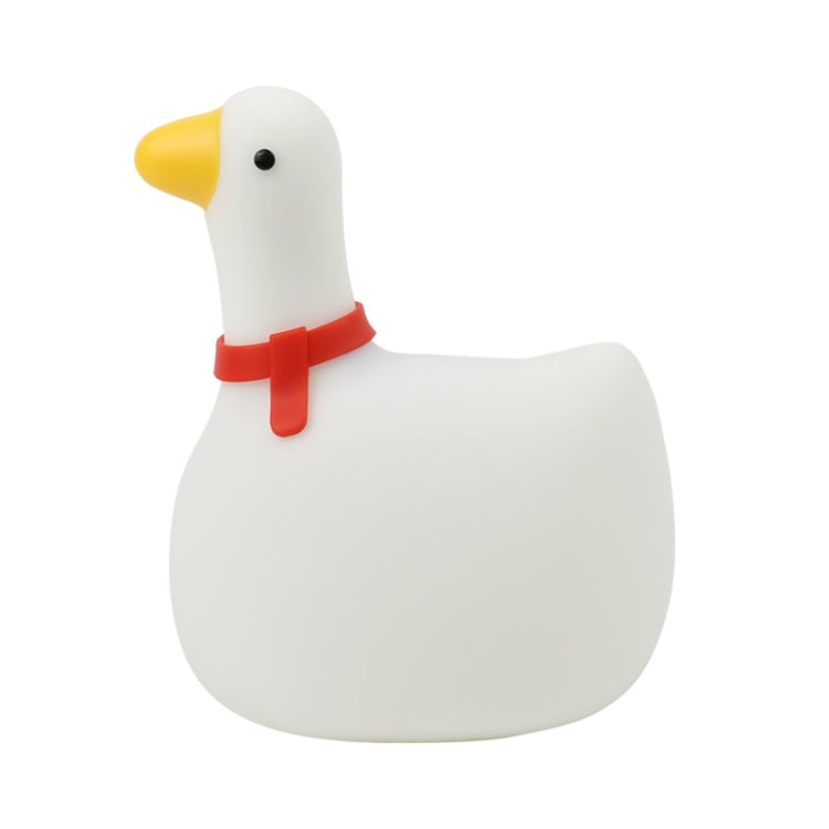 F-L-04 Children Bedside Silicone Swing Goose USB Night Light(White) - Night Lights by buy2fix | Online Shopping UK | buy2fix