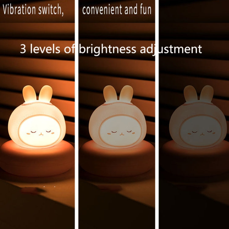 Children Cute Pet USB Pat Sensor Bedside Light(Bear) - Night Lights by buy2fix | Online Shopping UK | buy2fix