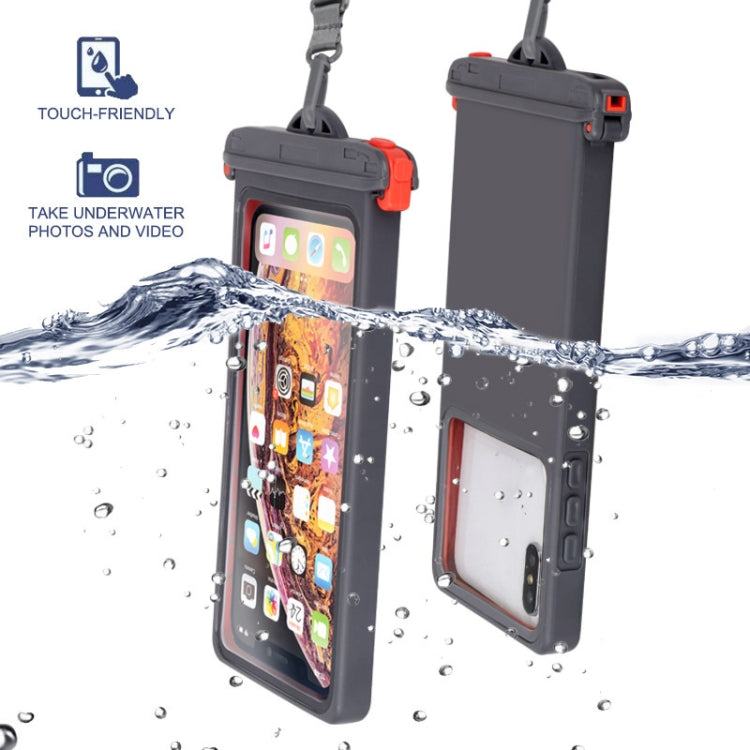 Multifunctional Plastic Anti-Drop Mobile Phone Waterproof Bag(Grey) - Waterproof Bag by buy2fix | Online Shopping UK | buy2fix