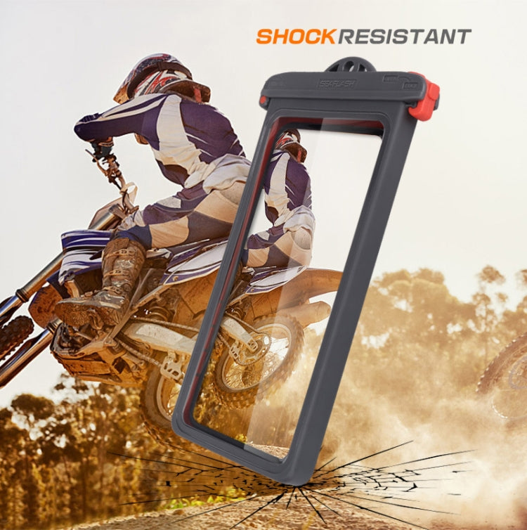 Multifunctional Plastic Anti-Drop Mobile Phone Waterproof Bag(Grey) - Waterproof Bag by buy2fix | Online Shopping UK | buy2fix