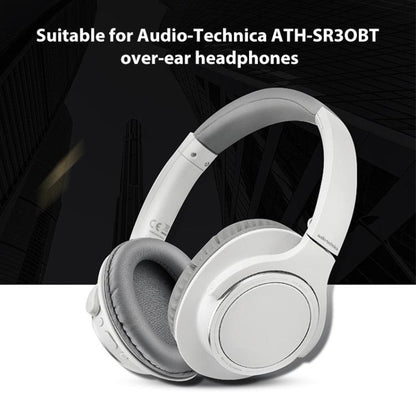 2 PCS Protein Skin Headset Earmuffs for Audio-Technica ATH-SR30BT(Black) by buy2fix