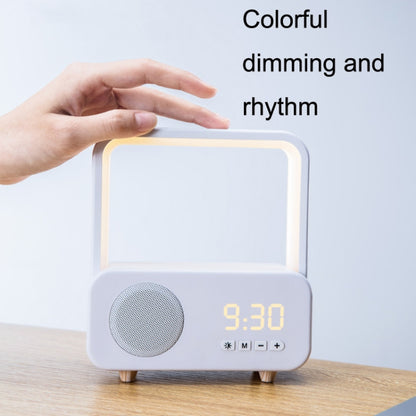 WH-J08 Home Portable Mini Bluetooth Speaker with Night Light Clock Style - Desktop Speaker by buy2fix | Online Shopping UK | buy2fix