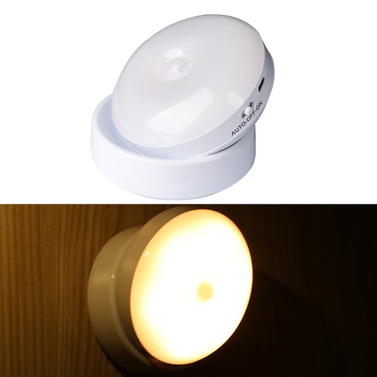 DMK-6PL Kitchen Cabinet Body Infrared Sensing Lamp, Style: Rotate Charging(Warm Yellow Light) - Sensor LED Lights by buy2fix | Online Shopping UK | buy2fix