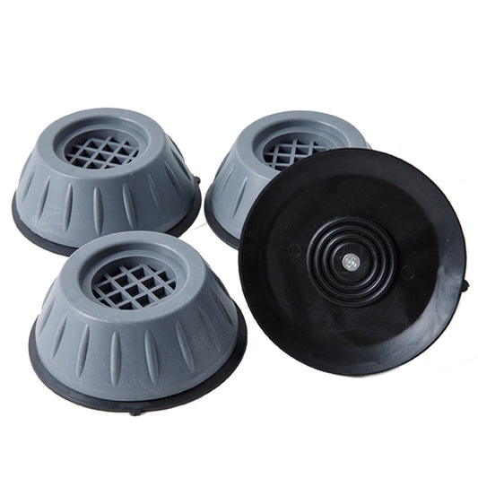 4pcs Roller Washing Machine Foot Pad Rubber Refrigerator Shock-Absorbing Basee(Large) by buy2fix
