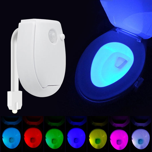 Hanging LED Toilet Light Intelligent Automatic Human Body Induction Light(RGB Multicolor) by buy2fix