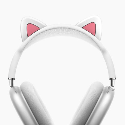 Cat-Ear Silicone Beam Cover For AirPods Max(White) by buy2fix
