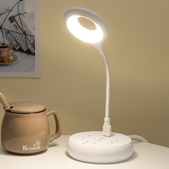 USB Portable LED Eye Protection Reading Light, No Base(White)