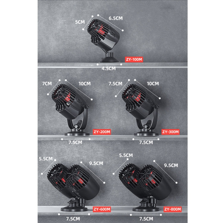 ZHIYANG Aquarium Fish Tank Wave Pump, US Plug 110V(ZY-600M Black) - Air Pumps by buy2fix | Online Shopping UK | buy2fix