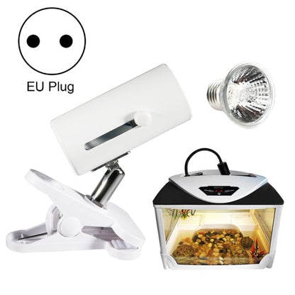 ZY-UAB Turtle Backlight UVA Heated Climbing Pet Backlight, EU Plug With Bulb( White Short Light Stand) - Reptile Supplies by buy2fix | Online Shopping UK | buy2fix